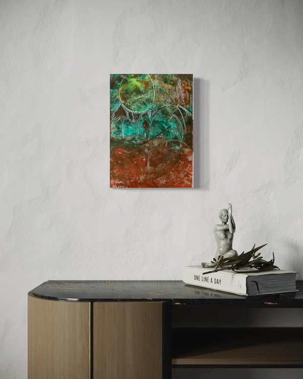 Abstract Earth Tone Painting