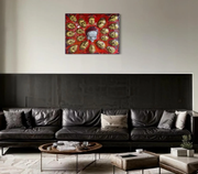 Bold Red Queen | Abstract Canvas Art