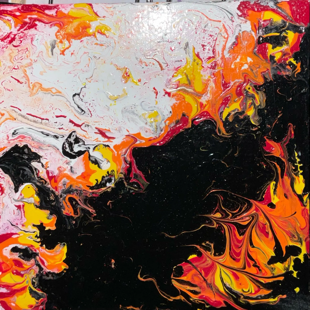 Fire Walk | Abstract Art by Bretta Perry